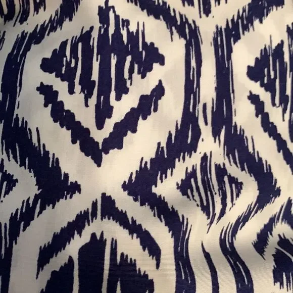 Chico’s Blue White Collar Button Front Long Sleeve Women’s Shirt Size 0 Small - Picture 7 of 7